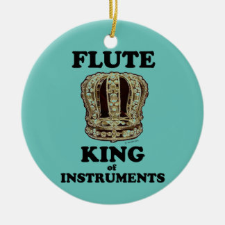 Keramik-Ornament "Flute King of Instruments" Keramik Ornament