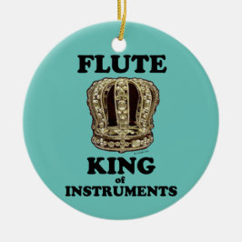 Keramik-Ornament "Flute King of Instruments" Keramik Ornament