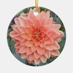 Keramik-Ornament mit Dahlia Keramik Ornament
