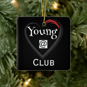 Keramik-Ornament Young at Heart Club Keramikornament