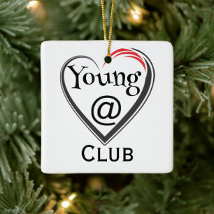 Keramik-Ornament Young at Heart Club Keramikornament