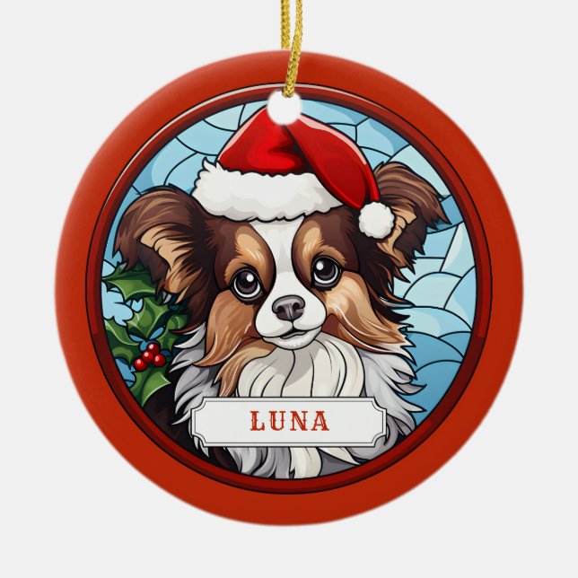 Keramik Papillon Circle Ornament (Vorne)