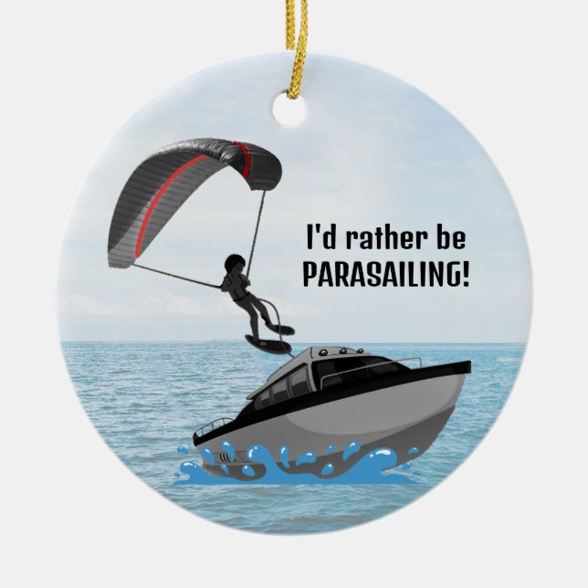 Keramik personalisiert Parasailing Ornament (Vorne)
