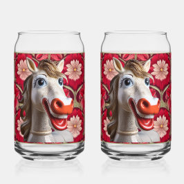 Keramik-Pferd-Soda-Glas Dosenglas