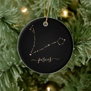 Keramik Pisces Constellation Keramik Ornament