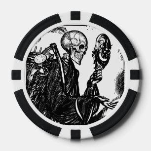 Keramik-Poker-Chips, dunkelblaue Solid Edge Pokerchips