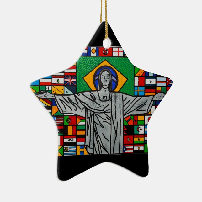 Keramik Rio de Janeiro Ornament (Rechts)