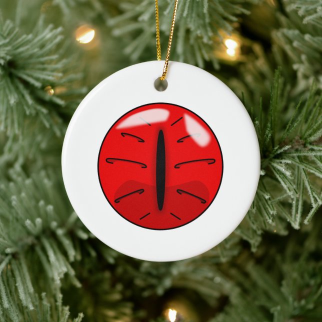 Keramik Roter Dämon Keramik Ornament (Baum)