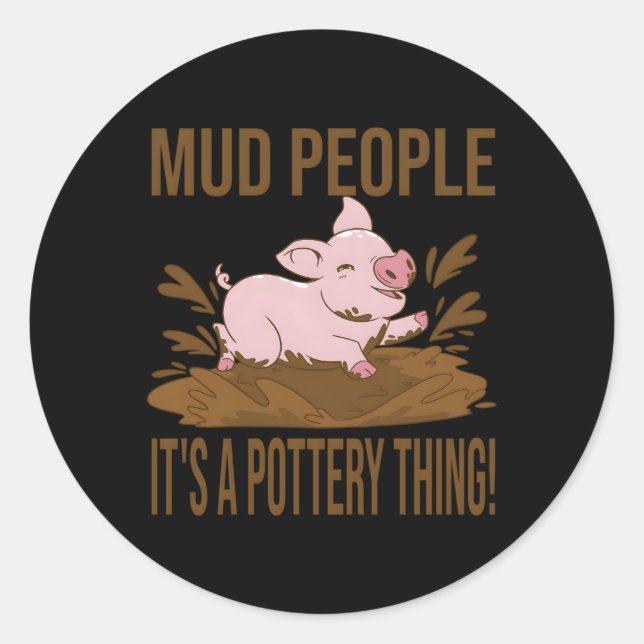 Keramik Runder Aufkleber (Vorderseite)