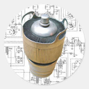 Keramik Runder Aufkleber