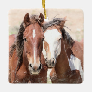 Keramik Sand Wash Becken Wilde Pferde Keramikornament