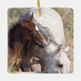 Keramik Sand Wash Becken Wilde Pferde Keramikornament