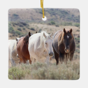 Keramik Sand Wash Becken Wilde Pferde Keramikornament