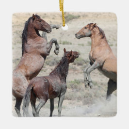 Keramik Sand Wash Becken Wilde Pferde Keramikornament