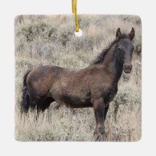 Keramik Sand Wash Becken Wilde Pferde Keramikornament