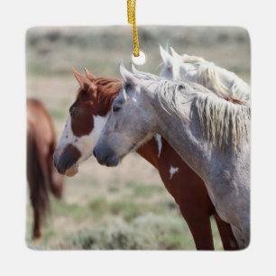 Keramik Sand Wash Becken Wilde Pferde Keramikornament
