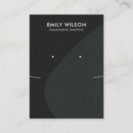 KERAMIK SCHWARZ GARTENWELLENSCHEIBE VISITENKARTE