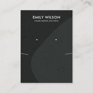 KERAMIK SCHWARZ GARTENWELLENSCHEIBE VISITENKARTE