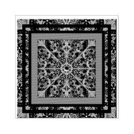 Keramik, schwarz und Schneeflocke Gummistempel