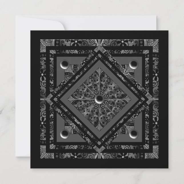 Keramik Schwarze leere Karte (Vorderseite)