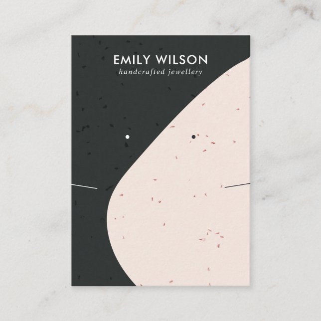 KERAMIK SCHWARZER SCHWARZWELLENSCHUTZ VISITENKARTE (Vorderseite)