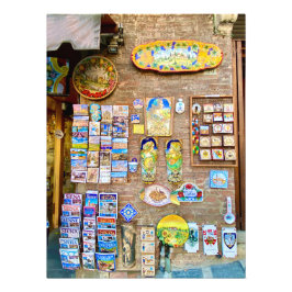 Keramik Shop in Siena, Italien Fotodruck