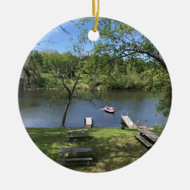 Keramik "SOMMER AM SEE" Ornament (Vorne)