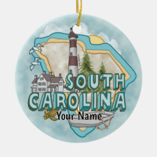 Keramik South Carolina Ornament