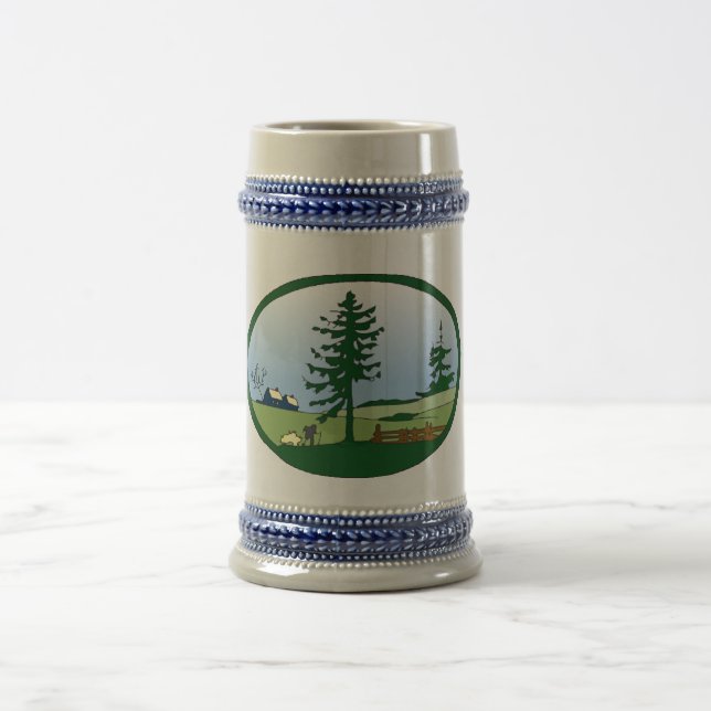 Keramik Stein Bierglas (Mittel)