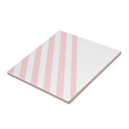 Keramik Streifen Rosa und Weiß Streifen Fliese