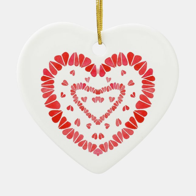 KERAMIK SWEET HEARTS ORNAMENT (Vorne)