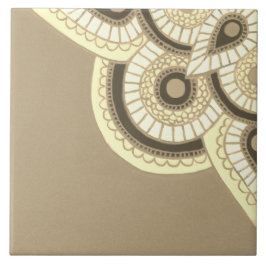 Keramik Tan und weiß geometrische Küchenoberfläche Fliese