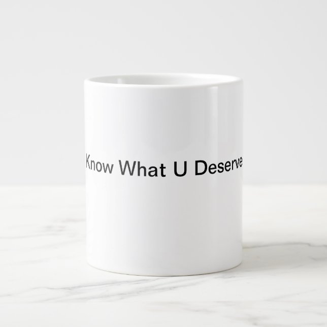 Keramik-Tasse 20 Unze-Spülmaschine und Jumbo-Tasse (Vorderseite)