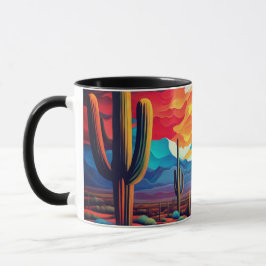 Keramik Tasse Arizona Sonnenuntergang im Abstrakte