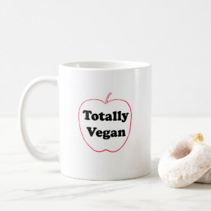 Keramik-Tasse mit "Totally Vegan"-Motiv Kaffeetasse