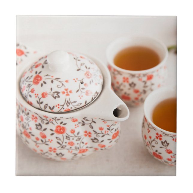 Keramik-Tee-Set Fliese (Vorderseite)