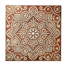 Keramik Terracotta Geometric
