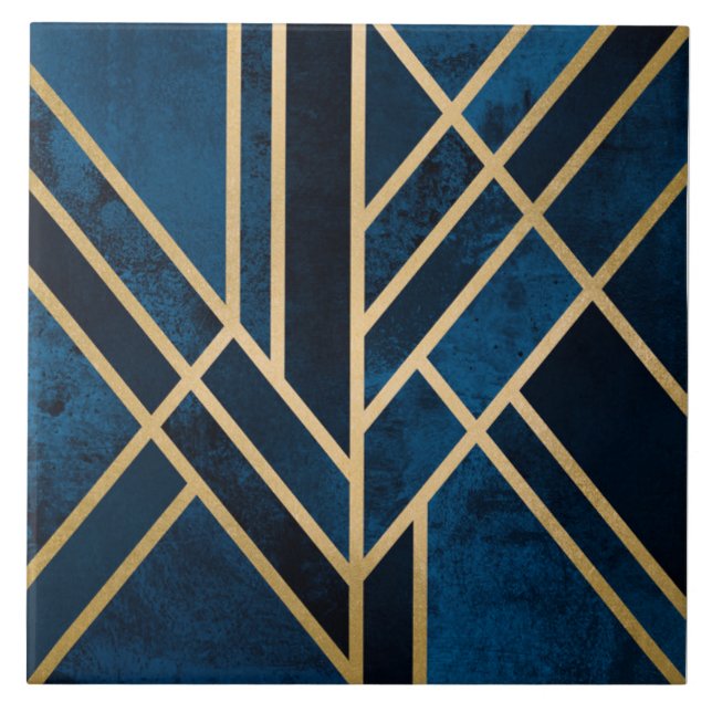 Keramik Tile - Art Deco Fliese (Vorderseite)