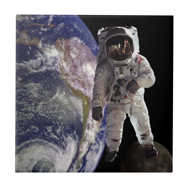 Keramik Tile Astronaut Fliese (Vorderseite)