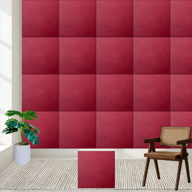 Keramik Tile aus tiefrotem Samt Fliese (Deep Red Velvet Texture Ceramic Tile)