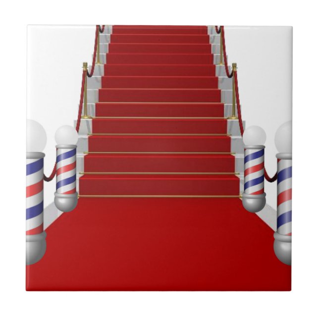 Keramik Tile Barbershop Fliese (Vorderseite)