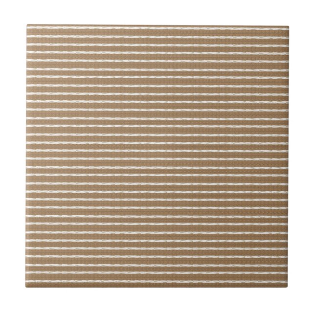 Keramik Tile Beige Streifen Fliese (Vorderseite)