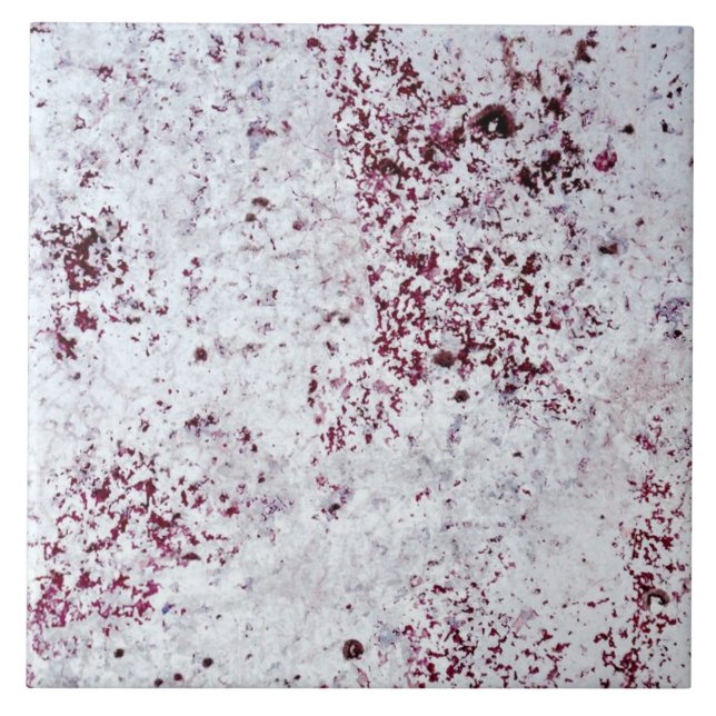 Keramik Tile - Beschädigte Farbe beeinträchtigt Ro Fliese (Vorderseite)