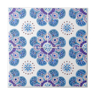 Keramik Tile Blau und Lila Backsplash Fliese