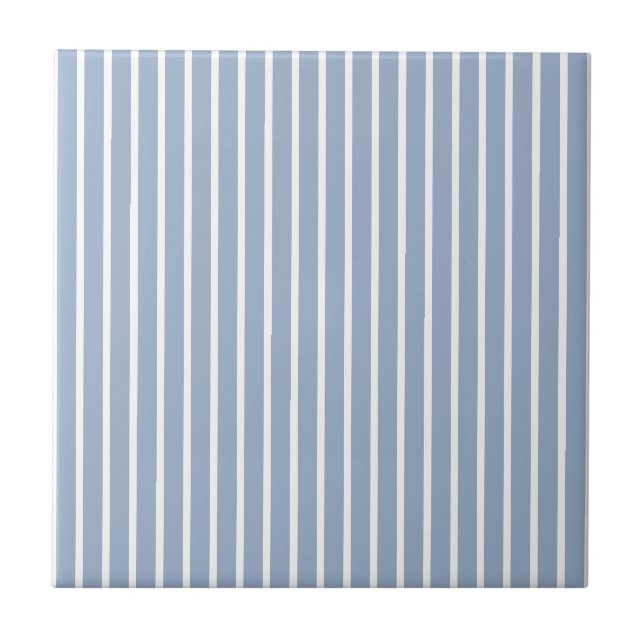 Keramik Tile Blue Strip Fliese (Vorderseite)
