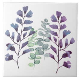 Keramik Tile - Botanische Kollektion Wasserfarben Fliese
