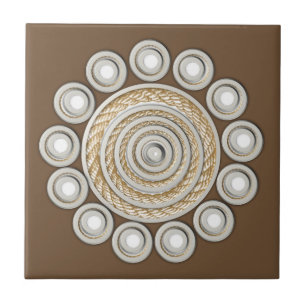 Keramik Tile Brown Rope Fliese