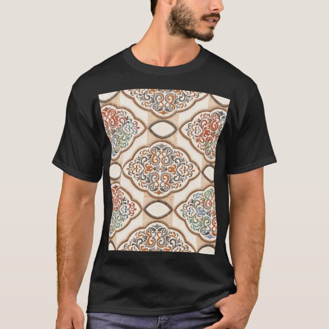 Keramik Tile: Dekoration der Kunstmauer T-Shirt (Vorderseite)