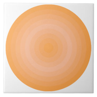 Keramik-Tile der Orange Fuzzy Peach Circles Fliese