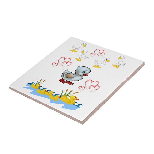 Keramik Tile Duck Fliese (Seite)